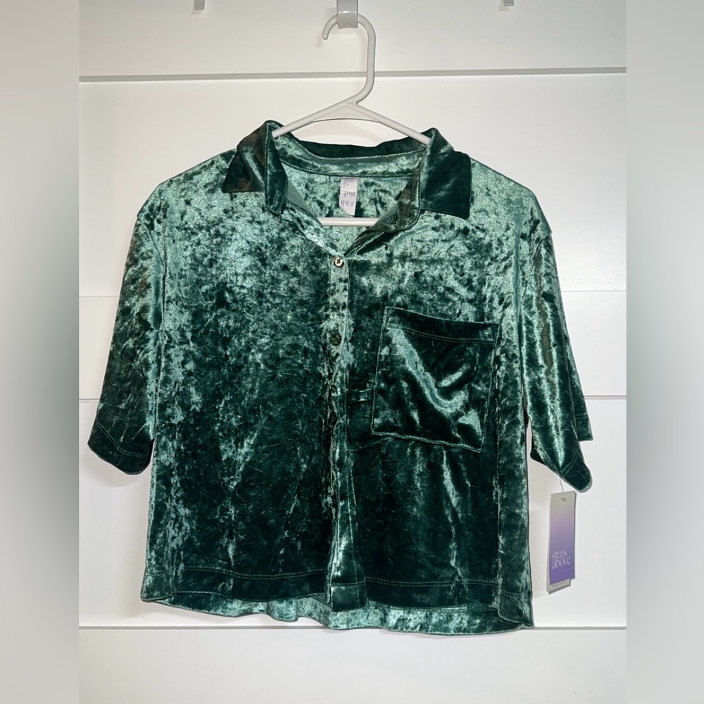 Women's Luxe Velour Pajama Set 2 Piece- Stars Above™